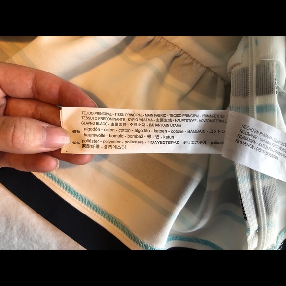 3/$30🌻ZARA Striped Peplum Top - Picture 8 of 9